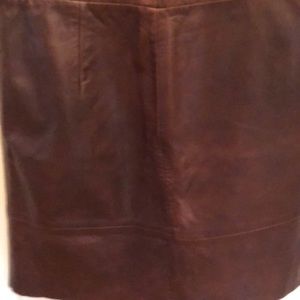 COPY - Banana republic side slit leather skirt